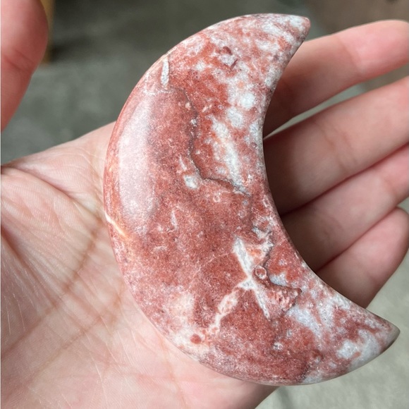 Mother Earth Other - (RELISTED) ✨ HP ✨ Red Jasper ✨ Moon Carving ✨